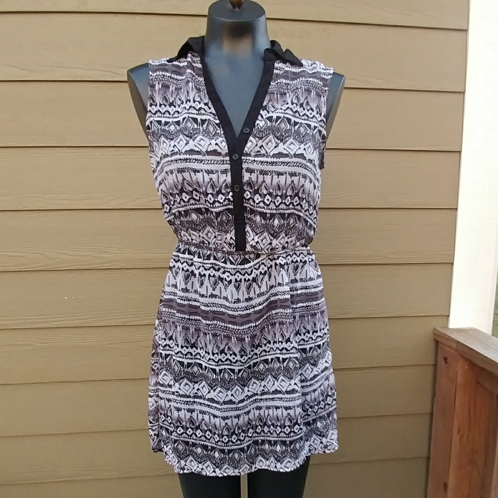 Black and white sheer dress black under dress